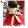 Wholesale red organza christmas flutter sleeve dress